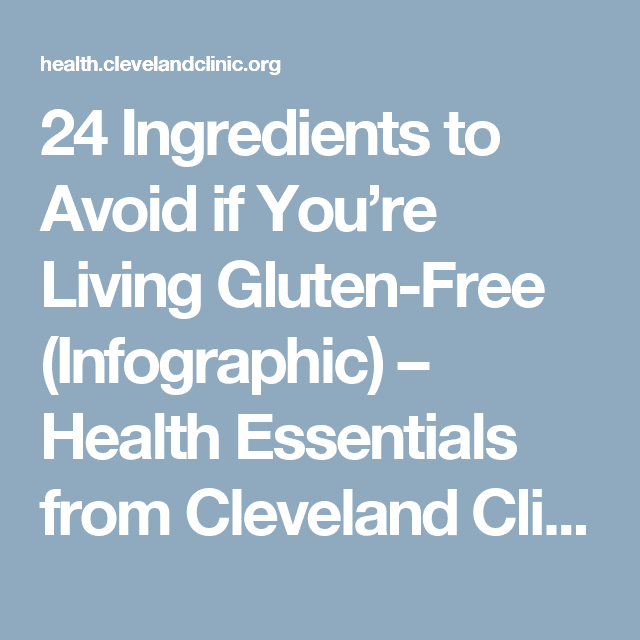 24 Ingredients to Avoid if Youre Living Gluten