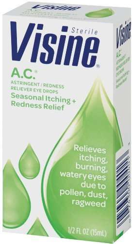 3 Pack Visine Astringent/Redness Seasonal Itching Relief ...