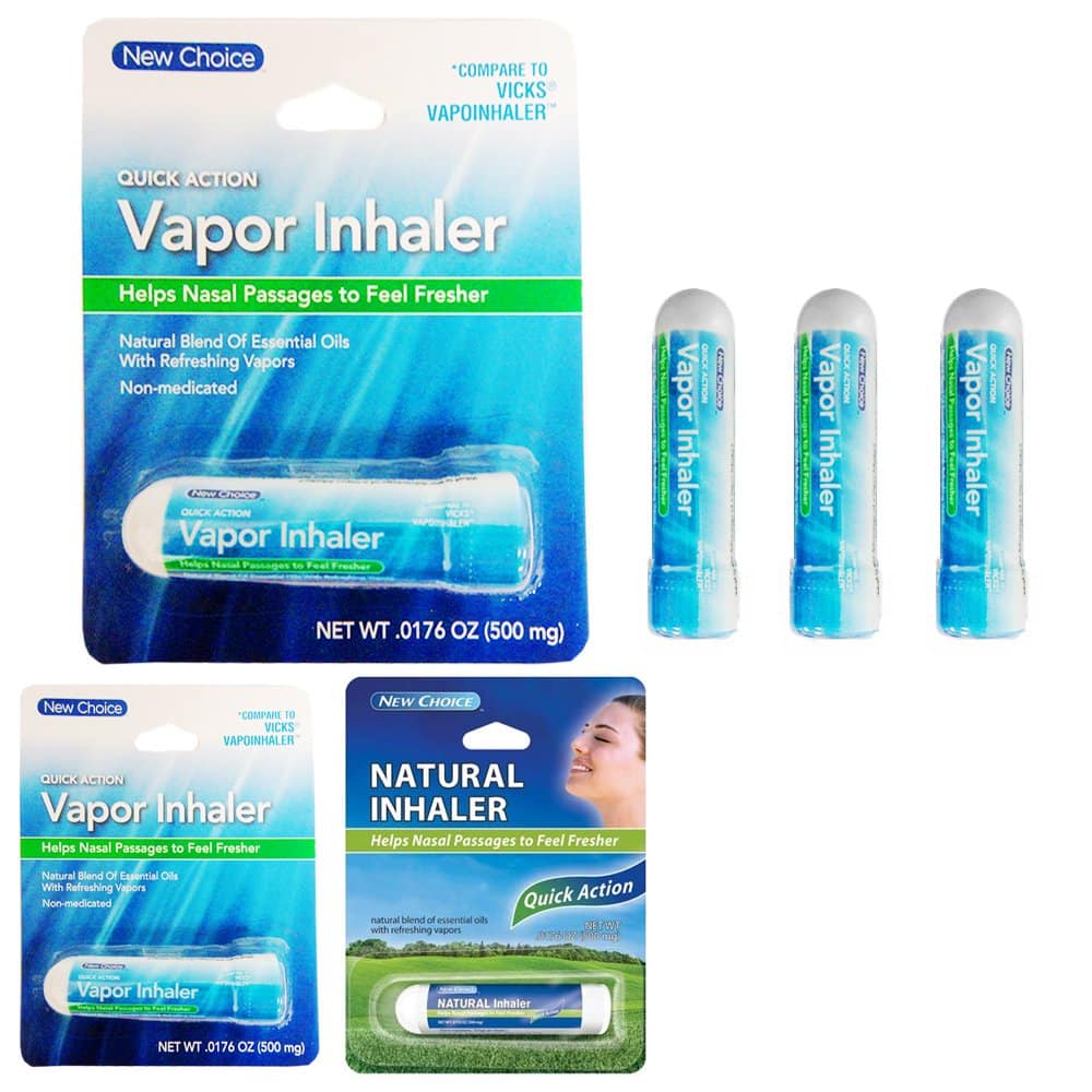 3 X Vapor Inhaler Sinus Nasal Decongestant Allergy Mucus Relief ...