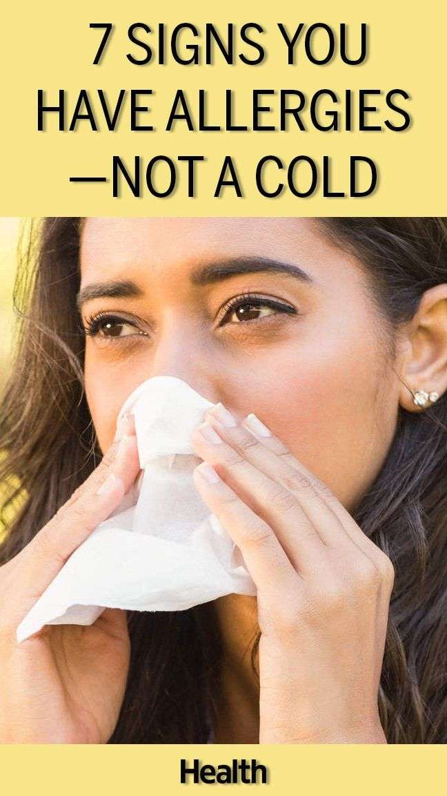 7 Signs You Have Allergiesâand Not Just a Cold