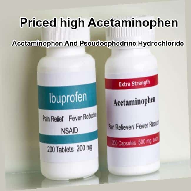 Acetaminophen and pseudoephedrine hydrochloride, sudafed acetaminophen ...