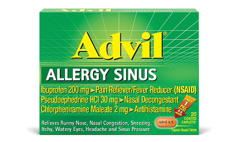 Advil Allergy Sinus (Generic Pseudoephedrine)