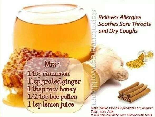 Allergies, Soothes Sore Throat &  Dry Coughs