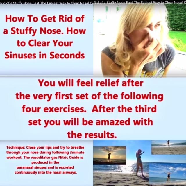 Allergy? Simple Exercises to Get Rid of a Stuffy Nose Immediately ...