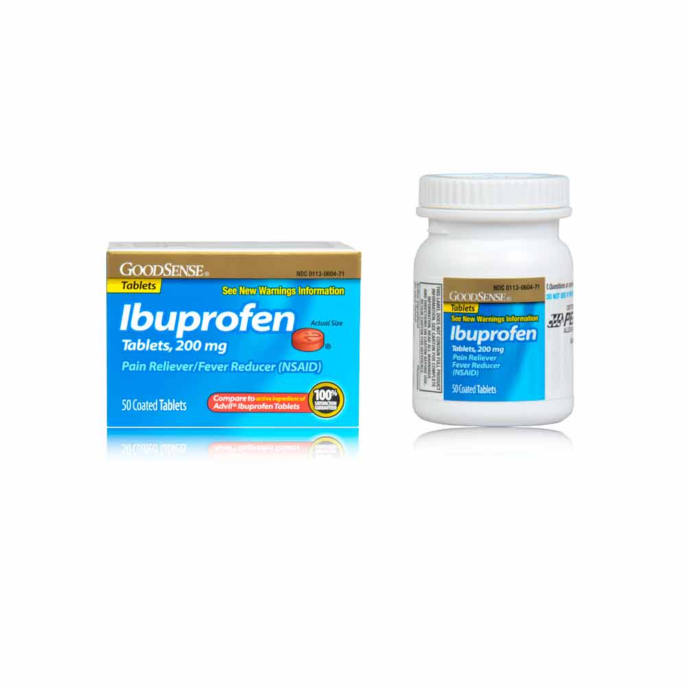 Amazon.com: GoodSense Ibuprofen Pain Reliever/Fever Reducer Tablets ...