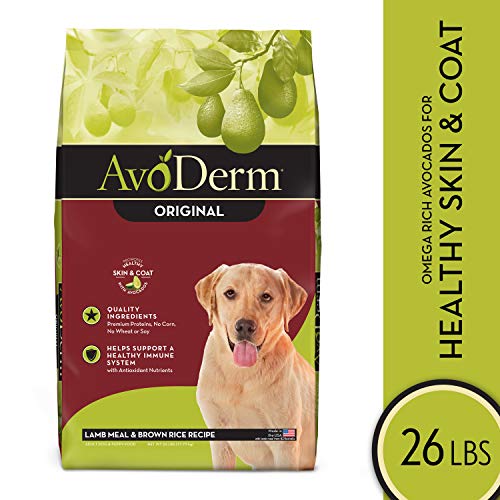 AvoDerm Natural Lamb Meal &  Brown Rice Recipe Dry Dog Food, For Allergy ...