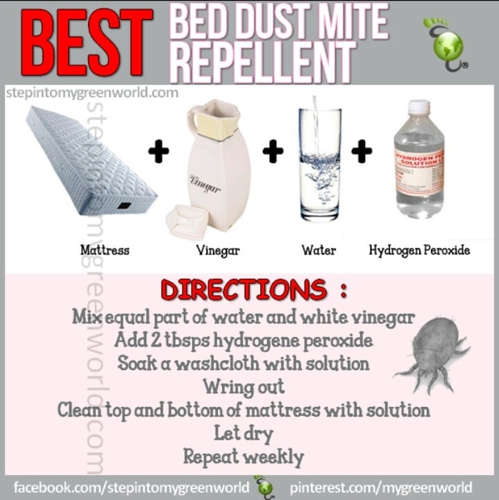 Bed dust mite repellant