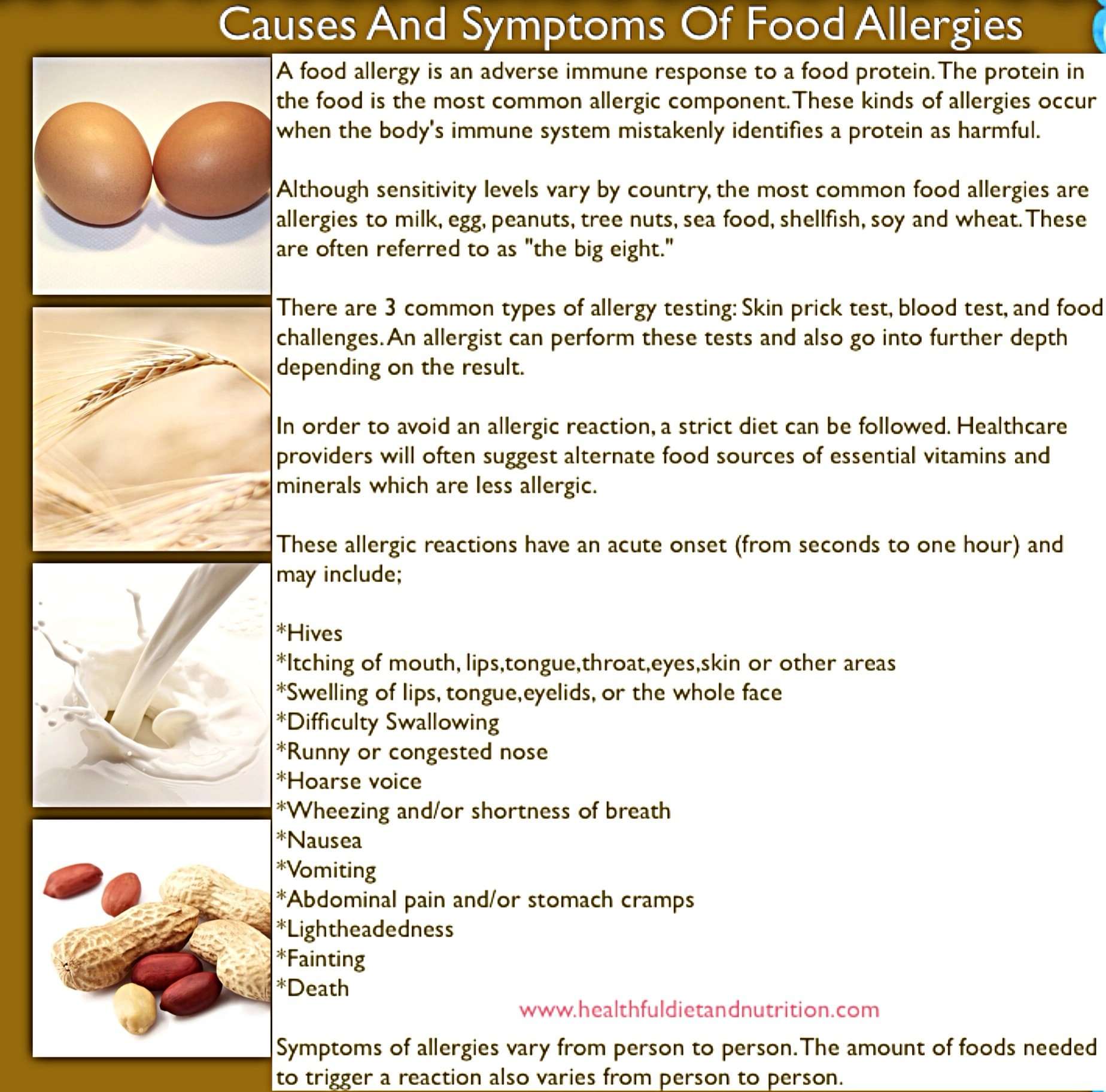 Causes And Symptoms Of Food Allergies