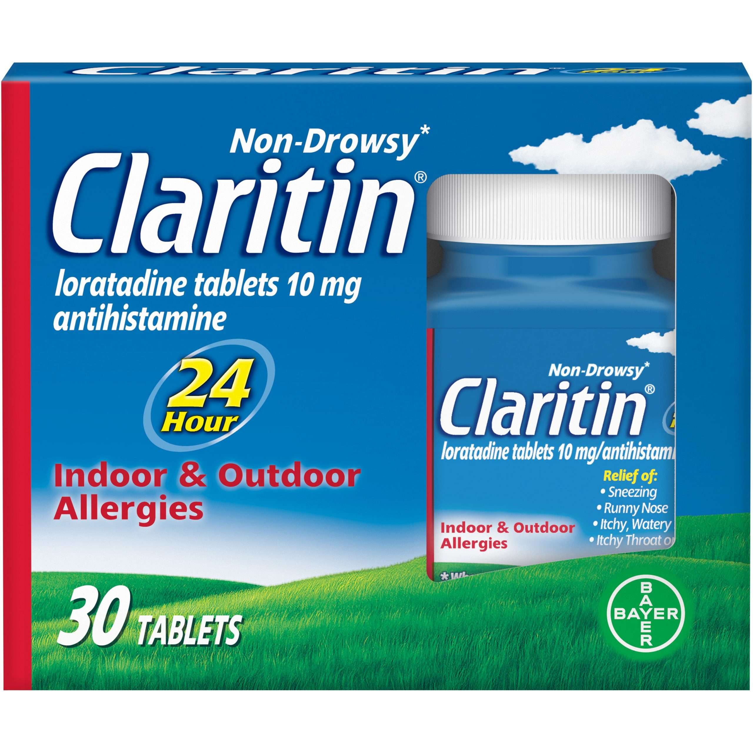 Claritin 24 Hour Allergy Medicine, Antihistamine Tablets ...