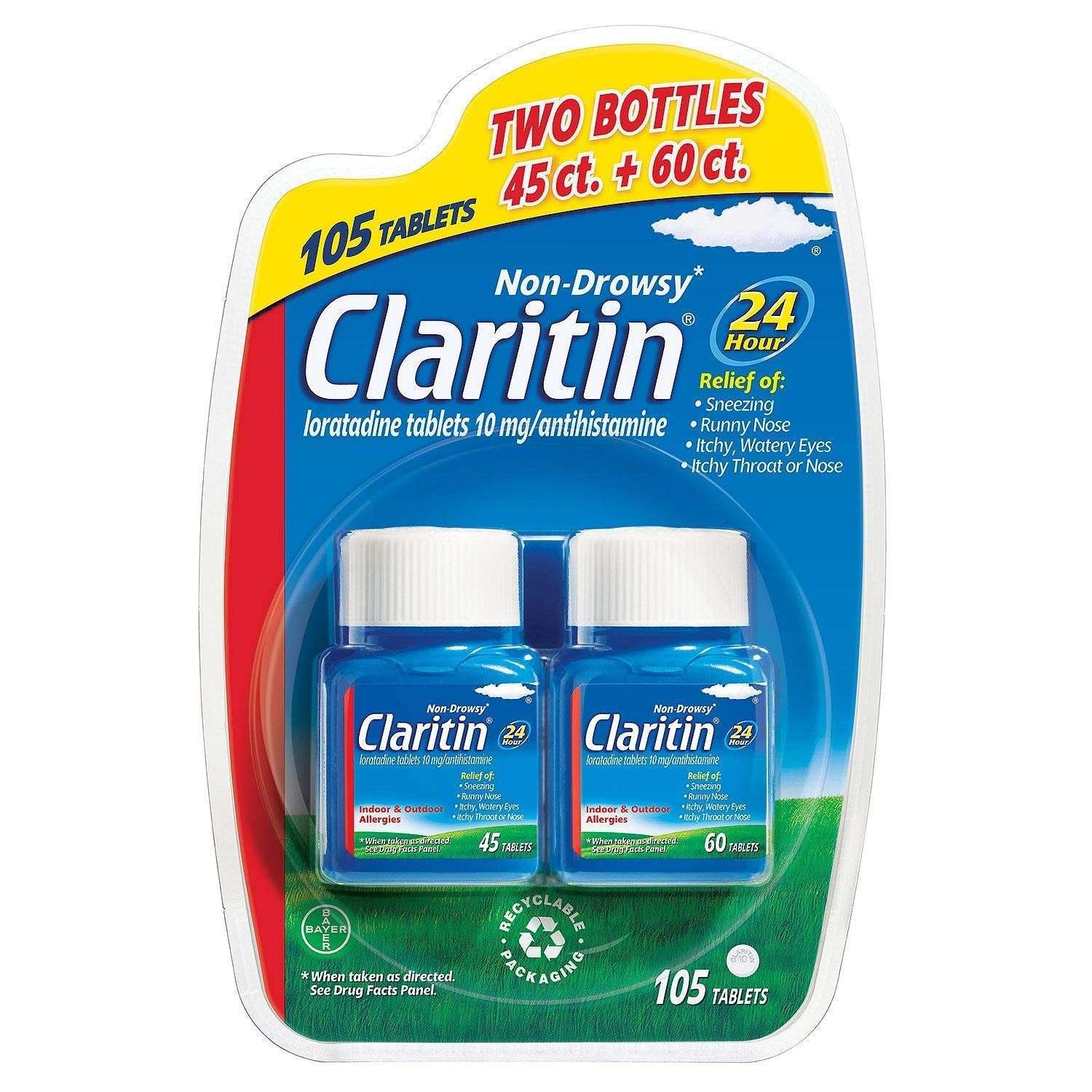 Claritin 24 Hour NonDrowsy Allergy Tablets 10 mgCgwe 105 ...
