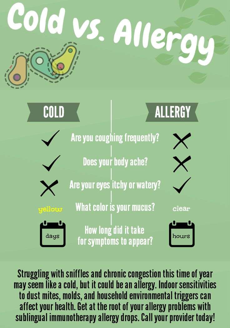 Colds and allergies are often confused. Know the difference between the ...