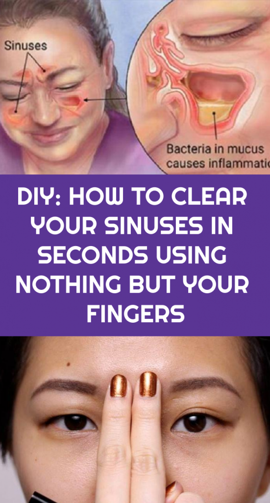 DIY: How To Clear Your Sinuses in Seconds Using Nothing ...
