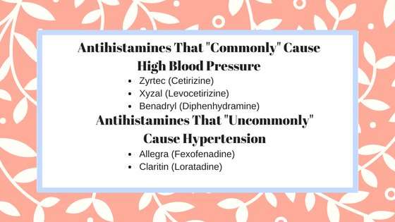 Do Antihistamines Cause High Blood Pressure?