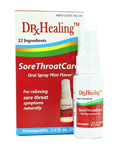 Dr. Natural Healing Sore Throat Oral Spray. Relief of Sore or Tired ...
