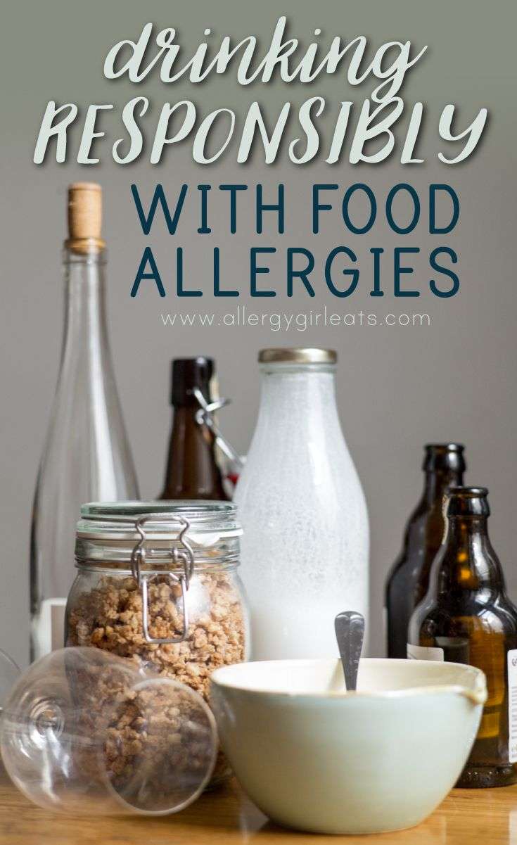 Drinking responsibly with food allergies