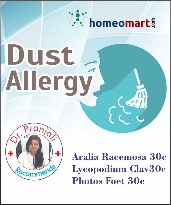 Dust Allergy Remedy Kit with Pothos Foetidus, Aralia racemosa