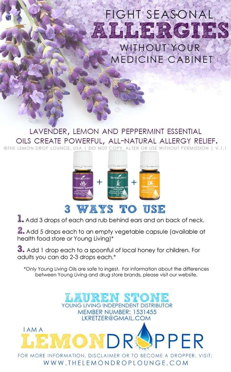 Essential oils for allergies