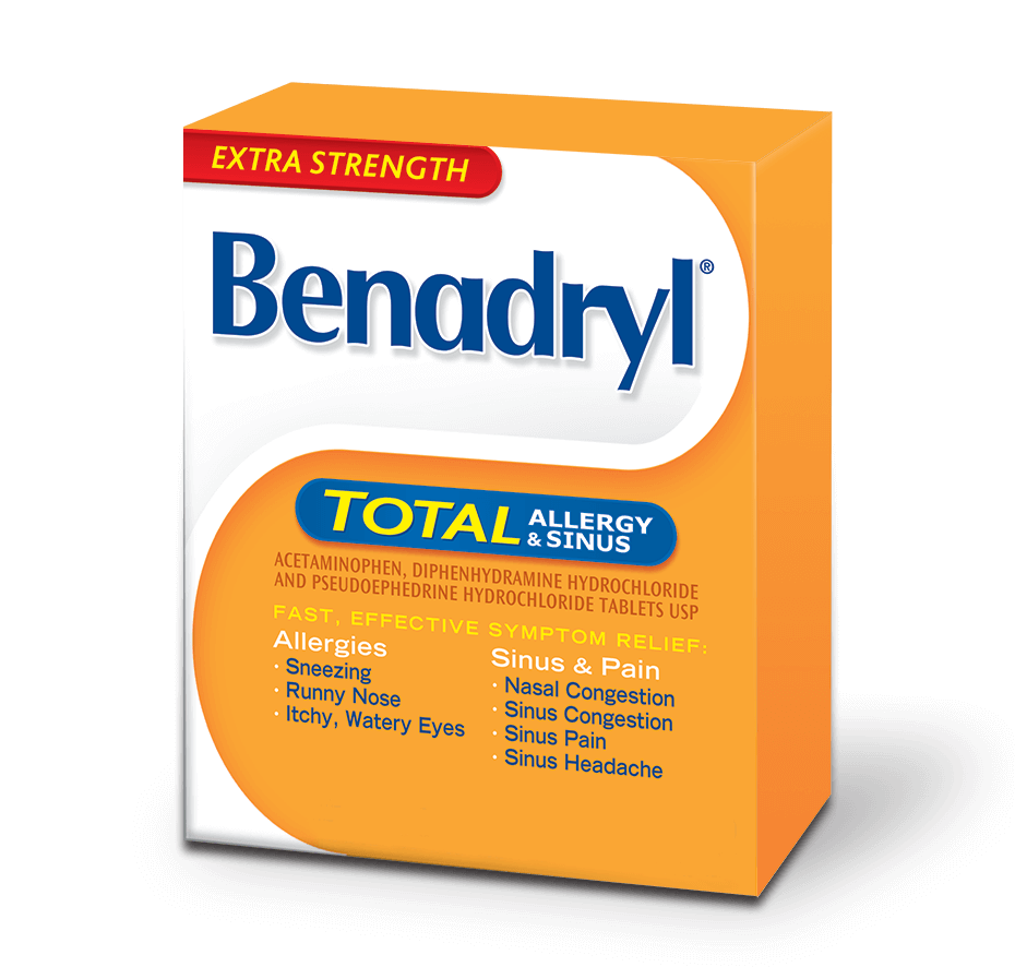 Extra Strength BENADRYL TOTAL® Allergy &  Sinus