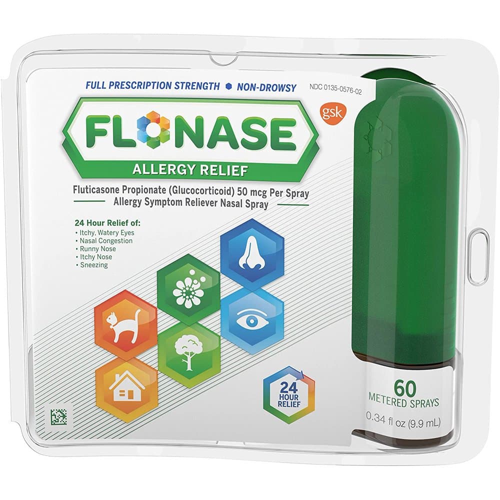 Flonase Allergy Relief Nasal Spray, Relieves Nasal Congestion, Runny ...