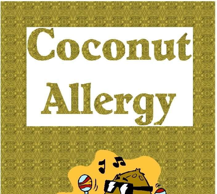 Free Posters and Signs: Coconut Allergy