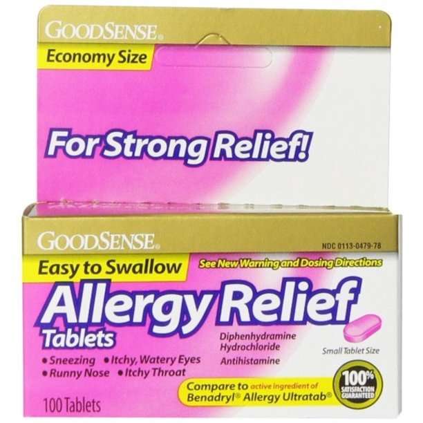 Good Sense Allergy Relief, Diphenhydramine HCL ...