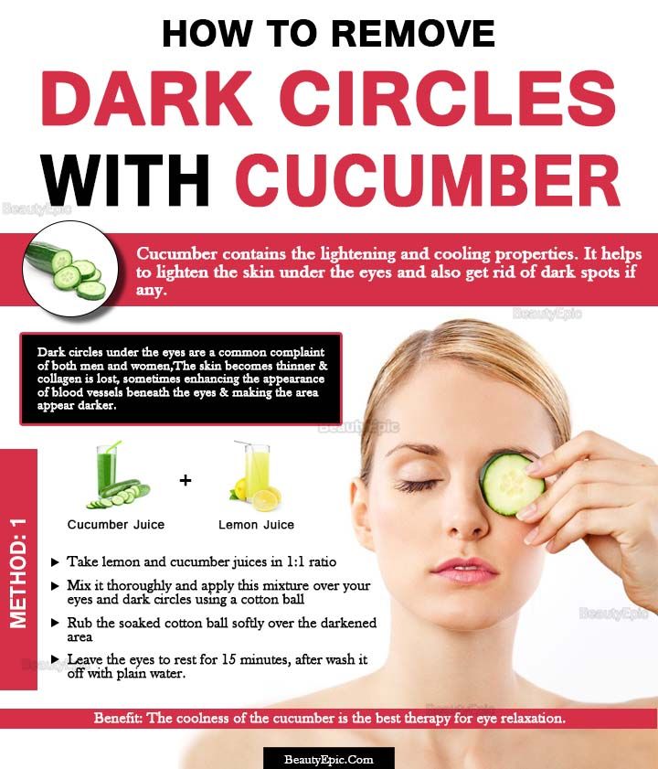 How to Remove Dark Circles with Cucumber?