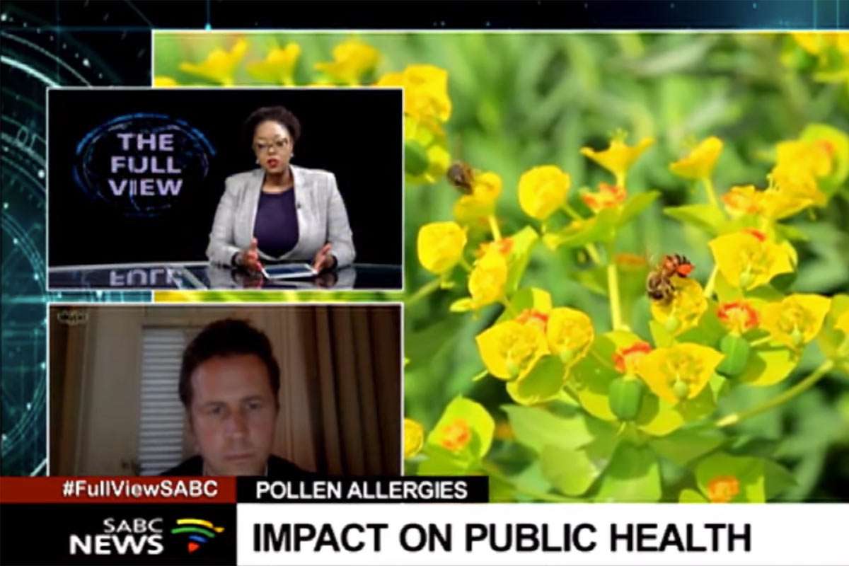 Impact of pollen on public health: Prof Jonny Peter â The Real Pollen Count