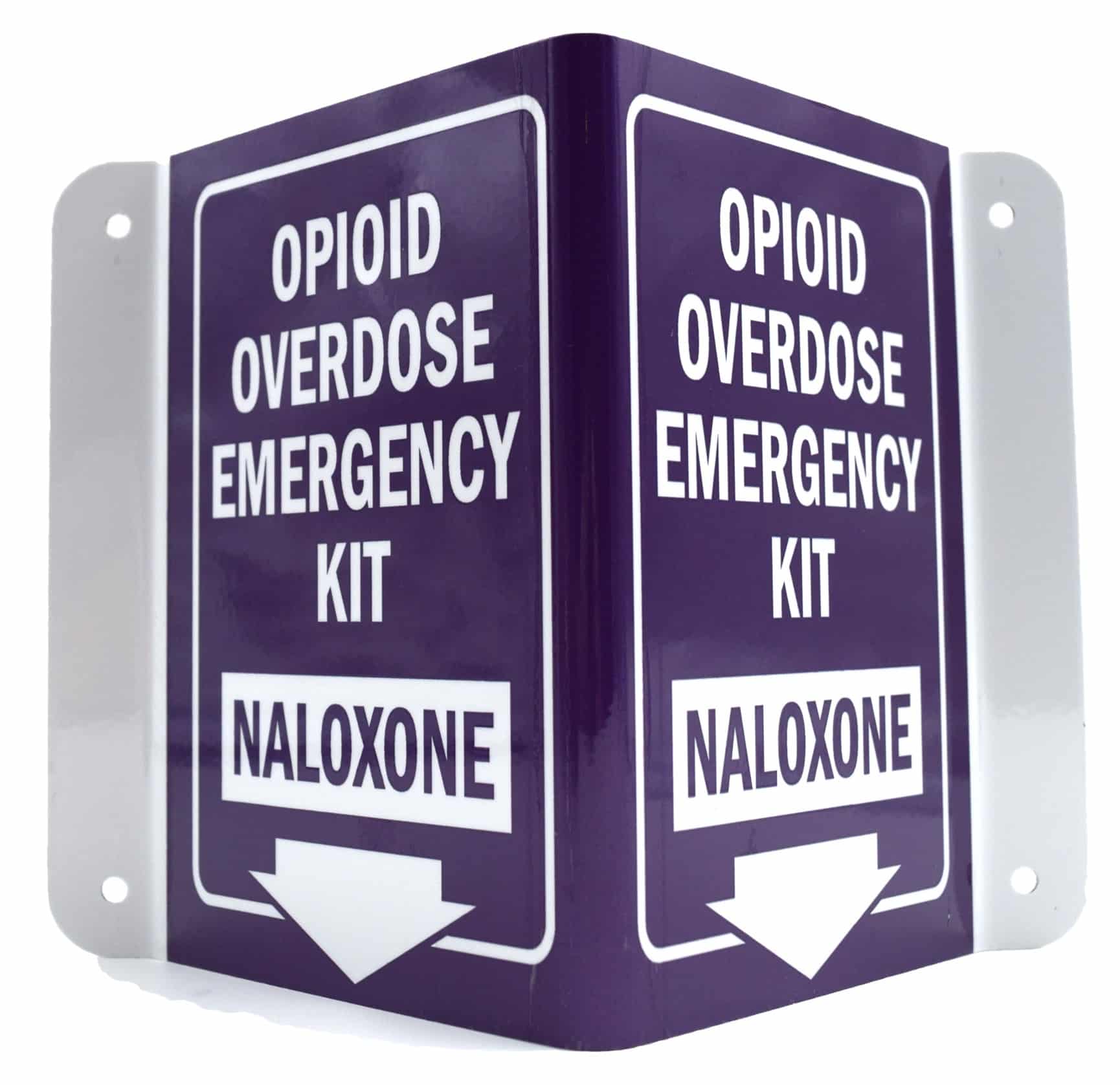 Naloxone Narcan Overdose Kit Sign