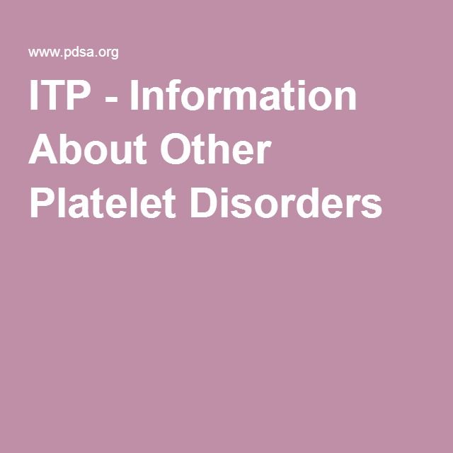 Other Platelet Disorders (With images)