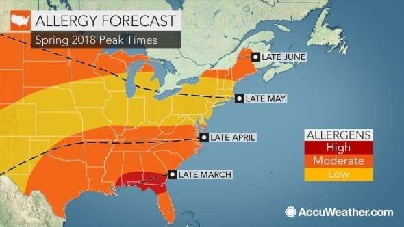 Pa. in store for a light spring allergy season ...