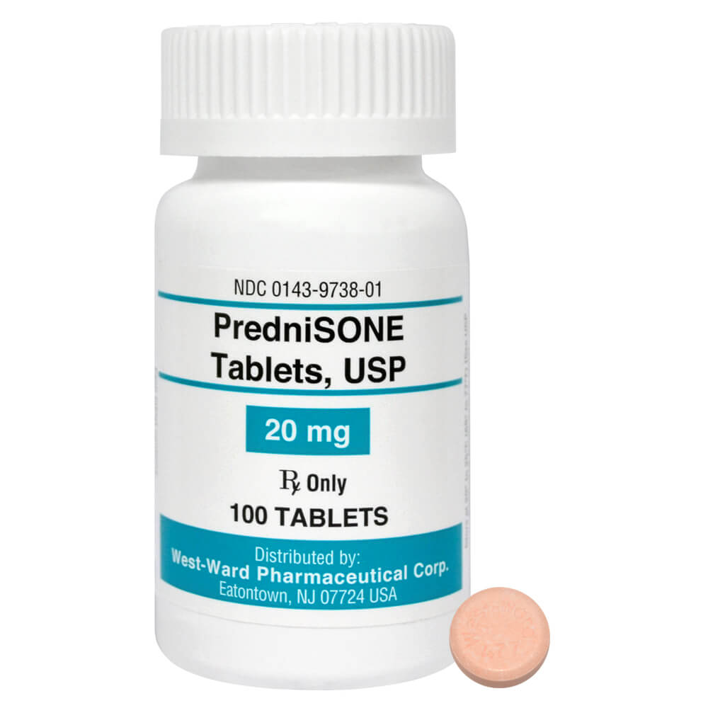 PredniSONE Rx Tablets, 20 mg x 100 ct