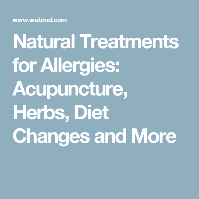 Relieve Allergies the Natural Way