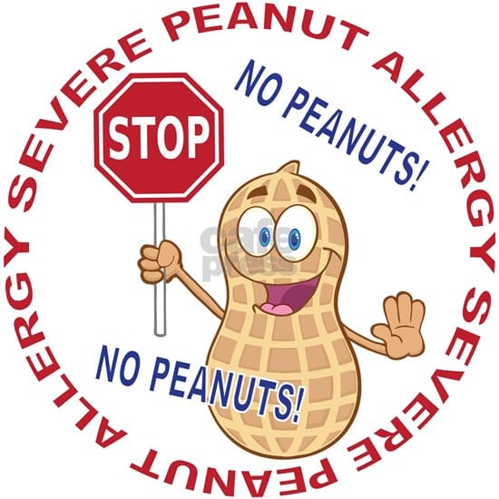 Severe Peanut Allergy Yard Sign by StudioMetzger