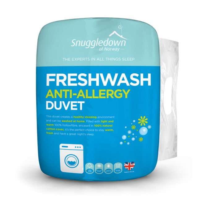 Snuggledown Fresh Wash Anti Allergy 10.5 Tog Duvet Cotton ...