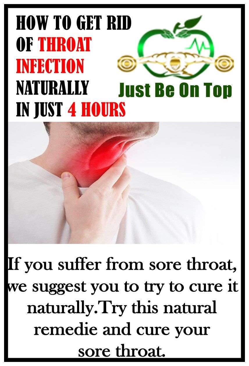 Sore throat might appear because of vital infections ...