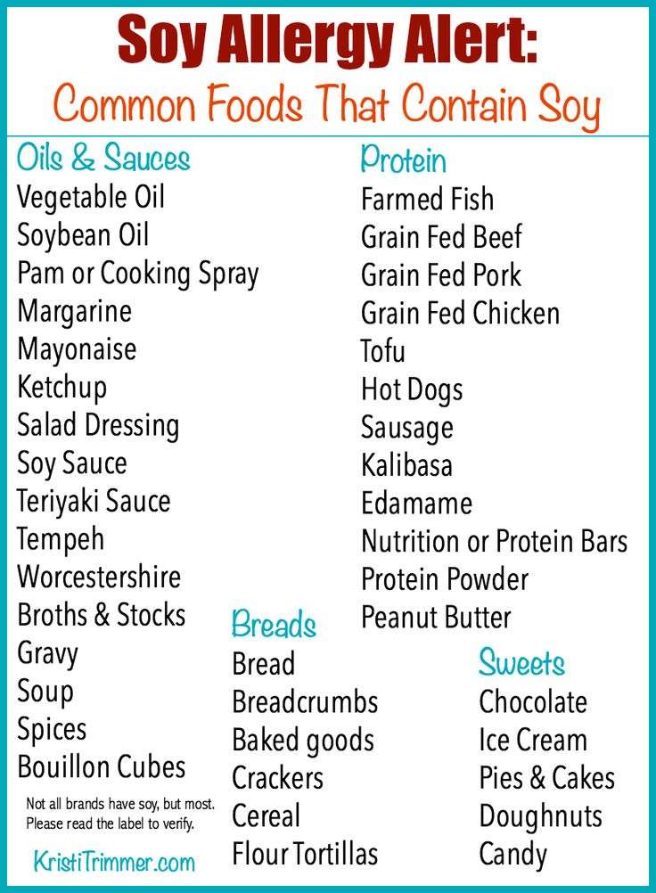 Soy Allergy Alert: Common Foods That Contain Soy ...