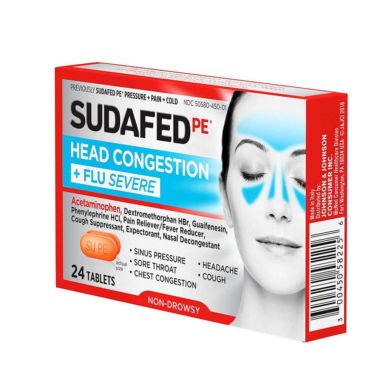 Sudafed Head Congestion + Flu Severe