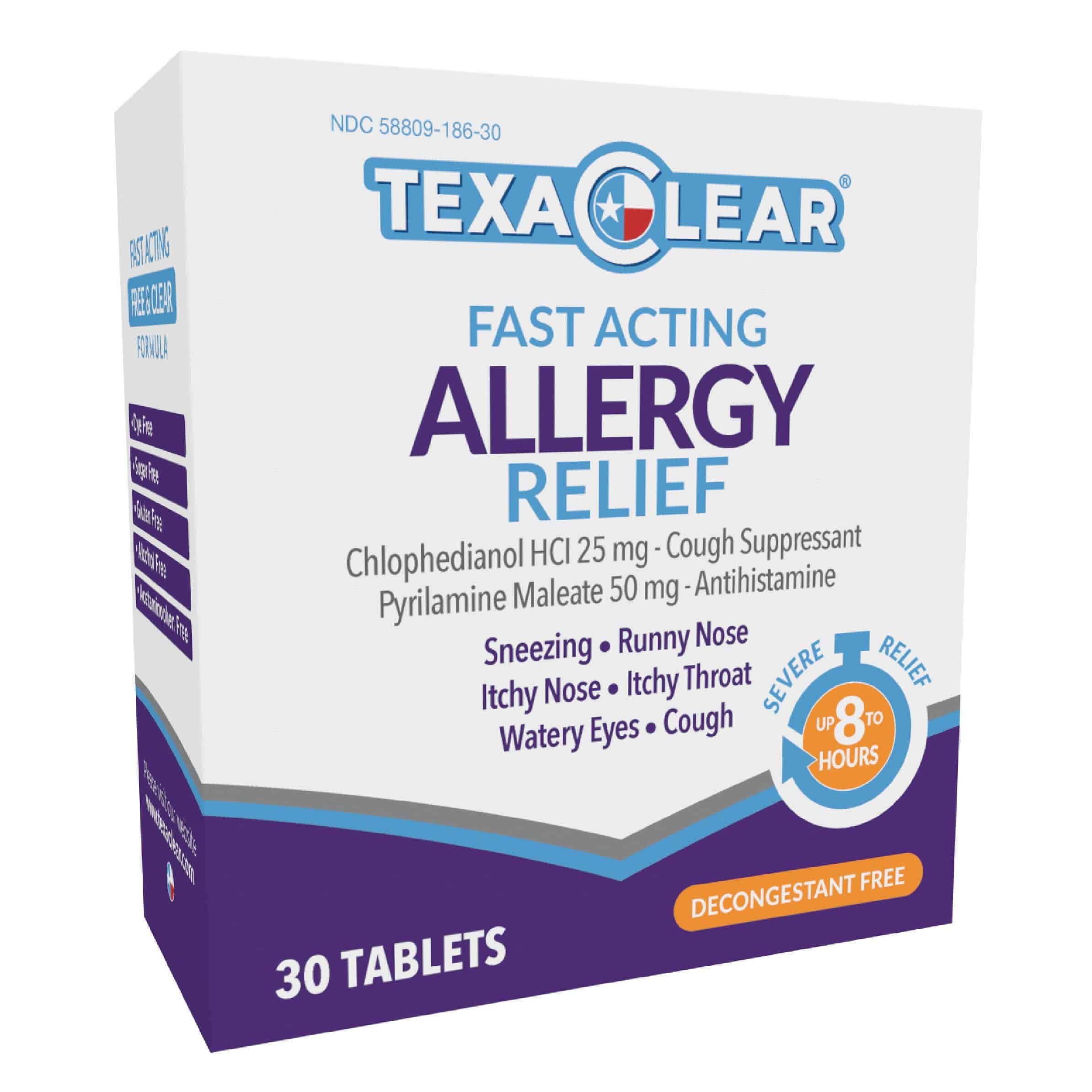 TexaClear Allergy Relief Tablets