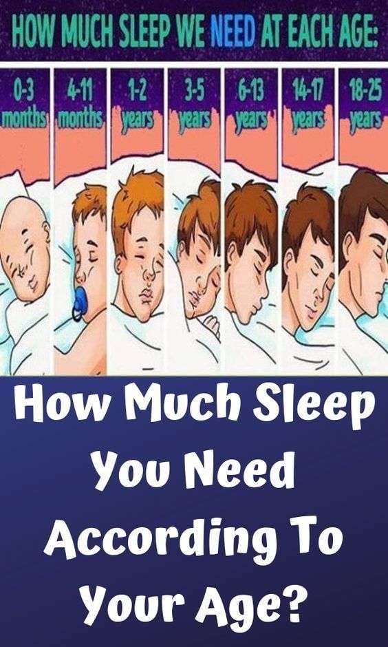 The amount Sleep You Need According To Your Age ...