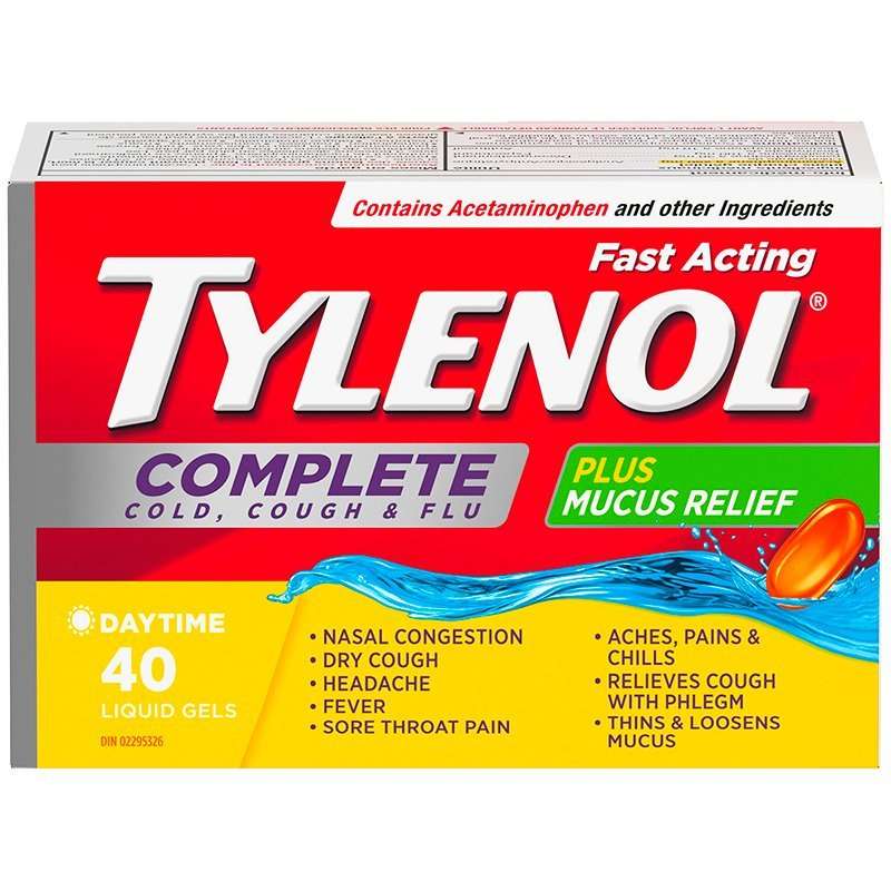 Tylenol* Complete Cold Cough &  Flu Liquid Gels