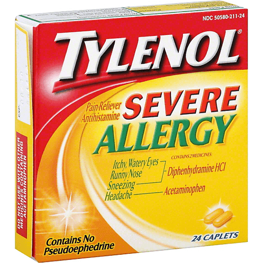 Tylenol Severe Allergy, Caplets