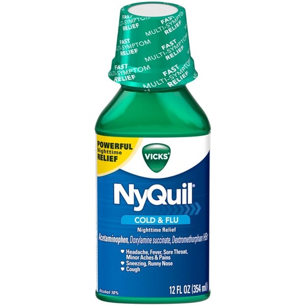 Vicks NyQuil Cold &  Flu Nighttime Relief (12 fl oz) from Smart &  Final ...