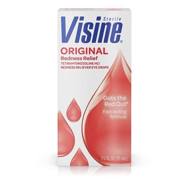 Visine Original Redness Relief Eye Drops for Red Eyes with ...