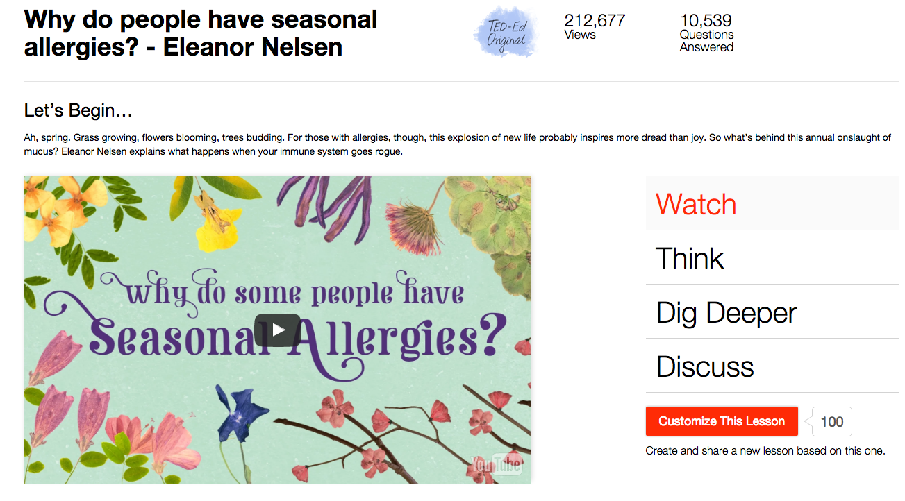 Why Do Some People Have Seasonal Allergies? Video for 7th ...
