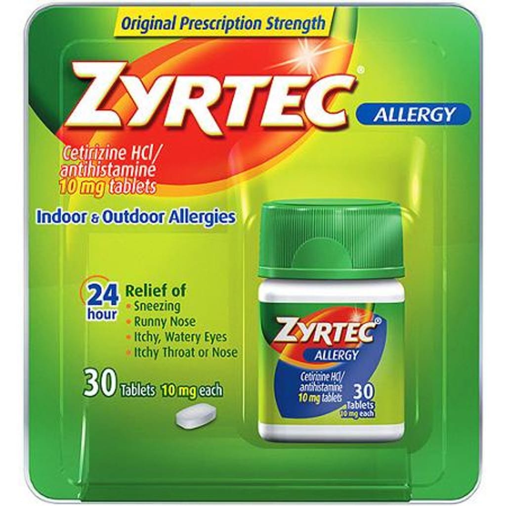 Zyrtec Allergy 10mg Tablets 30ct.