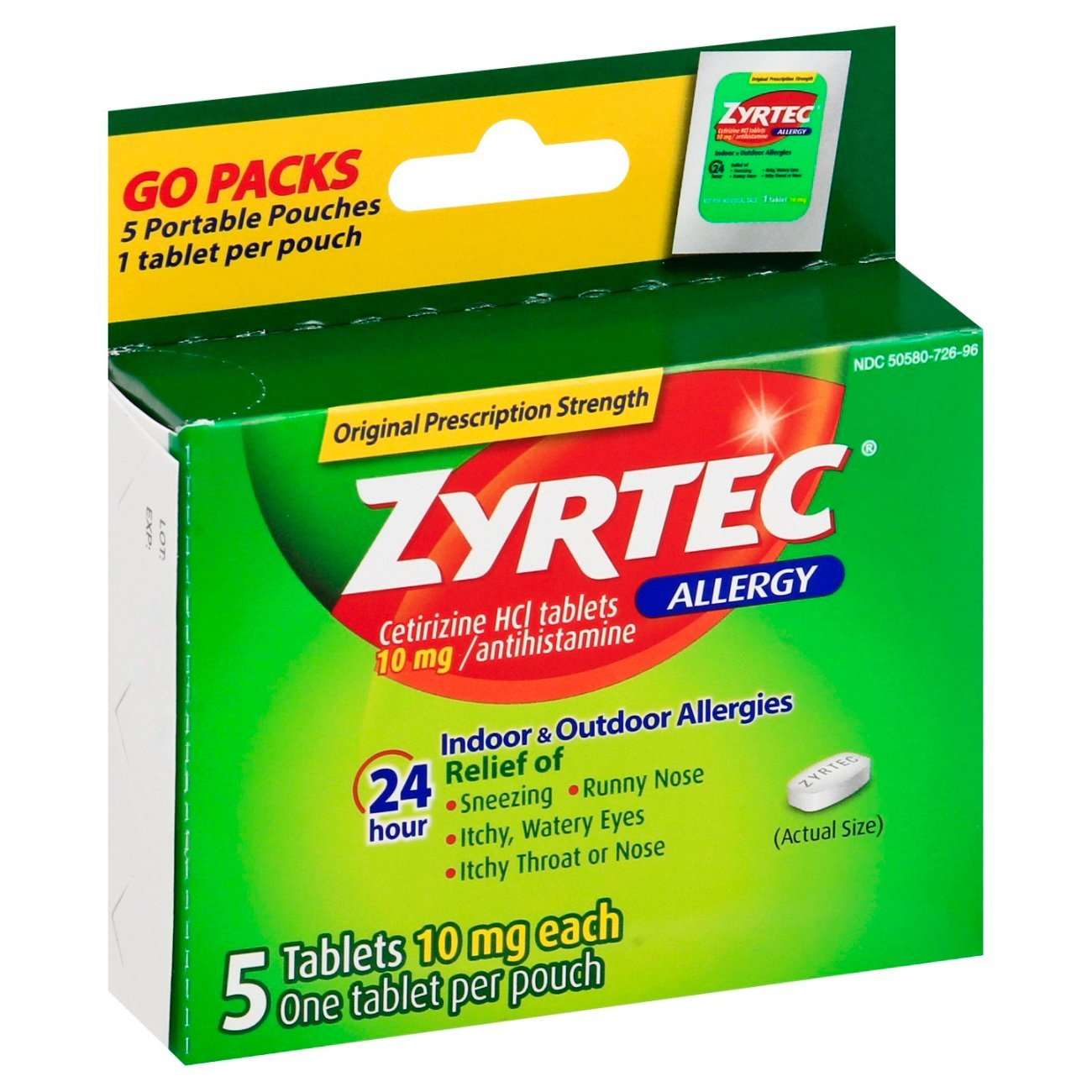 Zyrtec Tablets, 5 Count